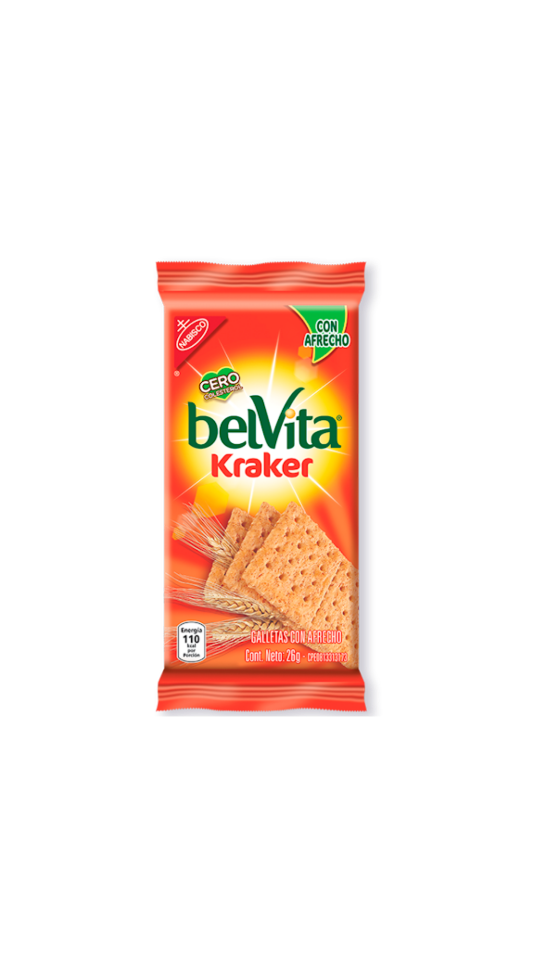 KRAKER BRAN  BELVITA PAQUETE DE GALLETA 9 UNIDADES
