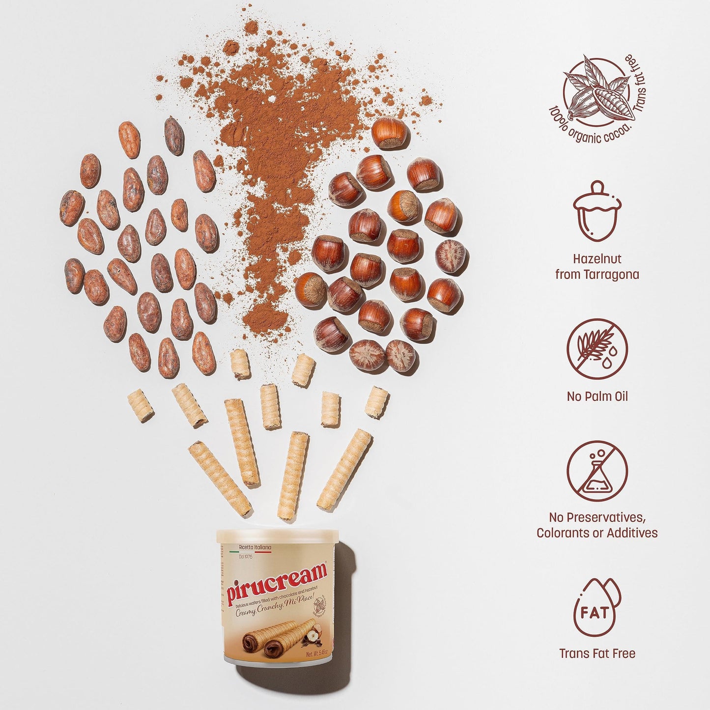 PIRUCREAM BITES Chocolate BOLSA 200 GR.