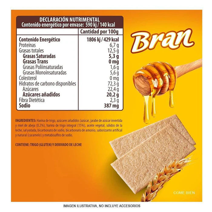 Galletas Hony Bran | 9 Unidades | Nabisco